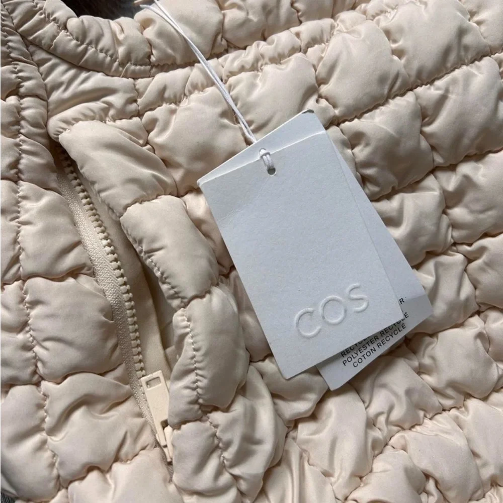 NWT Quilted Shoulder Bag in Beige